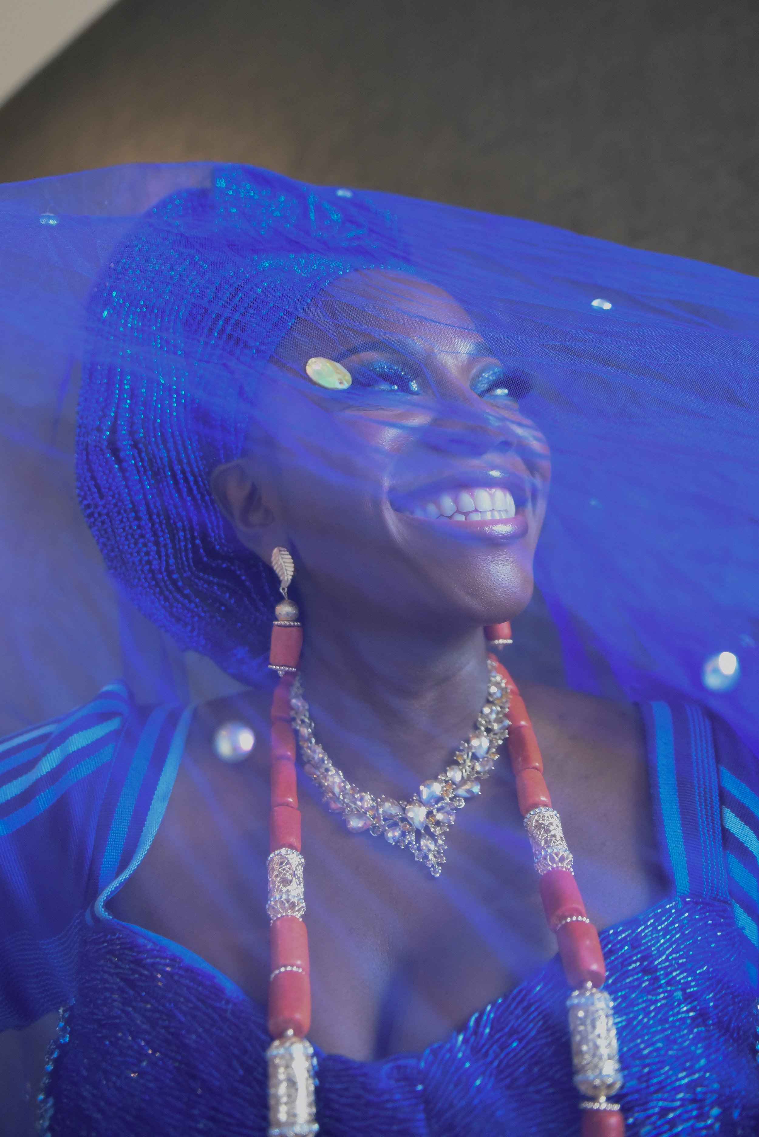 Bride in traditional Nigerian attire