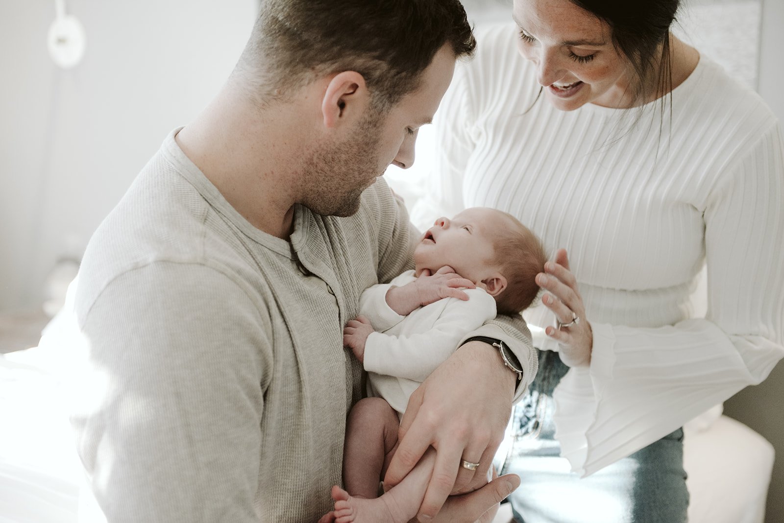 Newborn in basket
