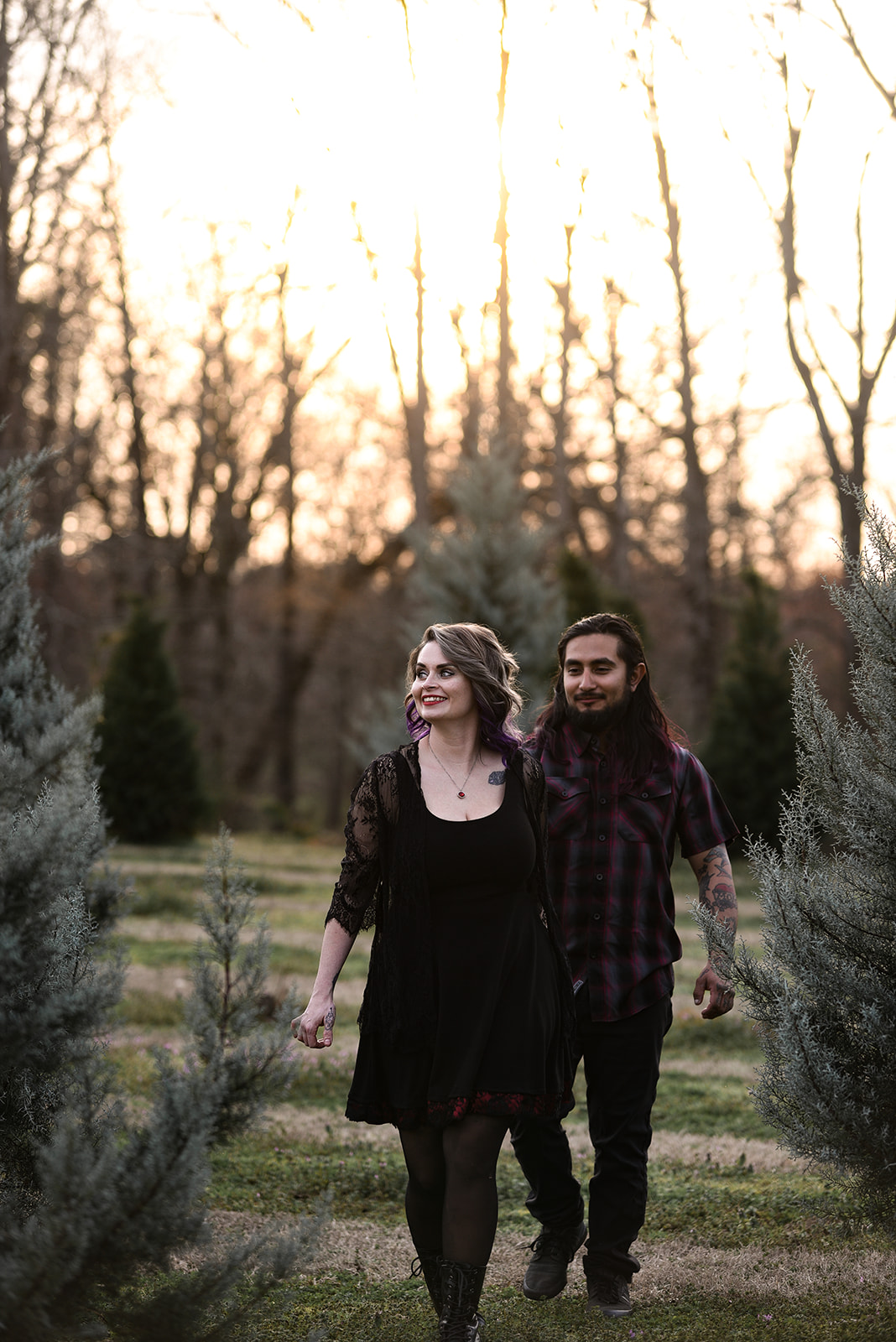 Close up engagement ring portrait during Marietta GA session