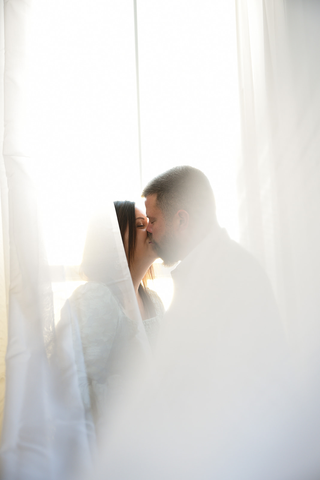 Couple walking together at Boling Park in Canton Georgia engagement session